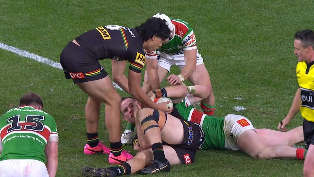 Souths rookie makes insane try-saving tackle