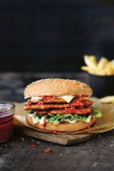 Oporto's triple Bondi Burger is one of its top sellers. 