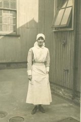 Duty calls: Vera Brittain in her Volunteer Aid Detachment uniform.