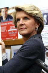 Foreign Affairs Minister Julie Bishop.