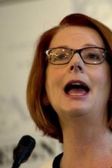 Prime Minister Julia Gillard: Lashed out at the Opposition.