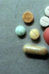 Ecstasy tablets... the drug is Australia's second most popular choice.
