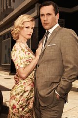 The Drapers ... January Jones and Jon Hamm in their roles as Betty and Don.