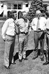 Mind games: Bob Hawke, Bill Hayden, Jim McClelland and Gough Whitlam in 1975.