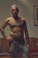 Robert Hannaford, self portrait, oil on canvas. 