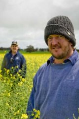 (From left) Brad and Greg Morton: "There's all the great characteristics of being an Aussie farmer in rural Australia but there is no incentive, no security."