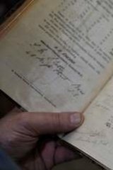 Alfred Terry's notebook with the recipe from the late 1800s.