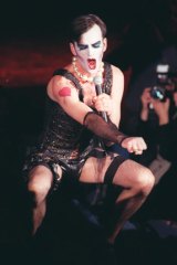 Tim Ferguson as Dr Frank-N-Furter in a stage version of <i>The Rocky Horror Picture Show</i>.