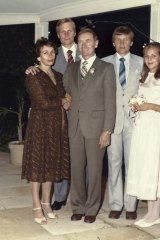 The Plibersek family in Parramatta in 1982 – (from left) Rose, Ray, Joseph, Phillip and Tanya.