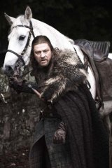 Sean Bean as Ned Stark in Game Of Thrones. 