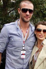Male model Kris Smith with his ex Dannii Minogue.
