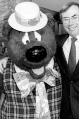 Old mates: Humphrey with John Howard.