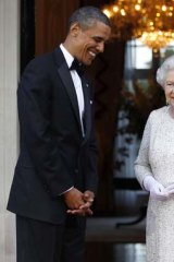 US President Barack Obama with Queen Elizabeth in London last week.