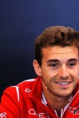 On the road to recovery: Jules Bianchi.