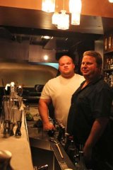 Raising the bar ... Kieran Baile, left, and Adam Clarke, pictured at Harlem on Central in Manly, believe they are changing the drinking culture.