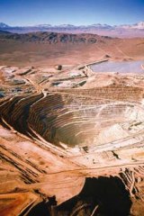 Major players: The miners operate the Escondida copper mine in Chile.