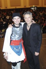Lords of the dance: father and son Alkis and Deon Manasis.