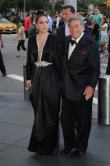 Lady Gaga with Tony Bennett in New York on July 28.