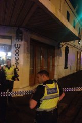 Six shots were fired at the Woodstock Cucina on Nicholson Street, North Fitzroy.