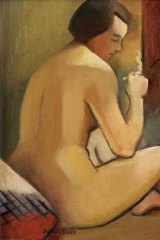 Nude with Cigarette, 1930, by Dorrit Black, Sydney.
