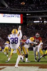 Brad Wing in action for LSU.