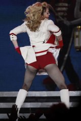 Cleared of perversion ... Madonna performs at her St Petersburg show in August.
