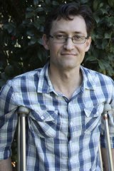 Brisbane cyclist Craig Cowled, whose leg was shattered when he was hit by a car.