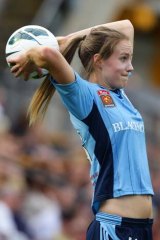 Perry in action in the W-League.