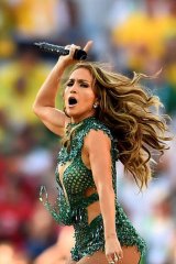 Rockin' the world: J.Lo performs during the opening ceremony of the 2014 FIFA World Cup in Brazil.