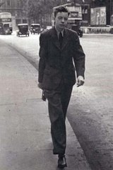Early years &#8230; Charles Higham stepping out in London circa 1948. He and his wife, Norine, moved to Sydney in 1953.