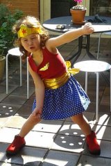 Damon Young's daughter dressed as Wonder Woman.