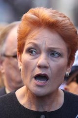 Providing opinion ... Pauline Hanson appeared on ACA story about 'All-Asian Mall'.
