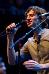 Gotye performing at the Opera House last month.