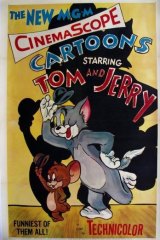 CinemaScope film poster for Tom and Jerry.