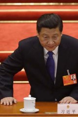 Mobilising the military: Chinese President Xi Jinping.