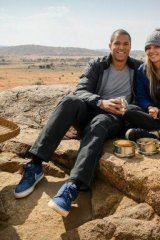 Blake and Sam on a date for <i>The Bachelor</i> in South Africa.