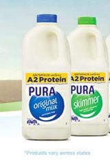 The new labels used by Pura.