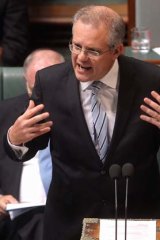 Immigration Minister Scott Morrison during question time on Thursday.