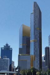 An artist's impression of a new five-star hotel in Brisbane.