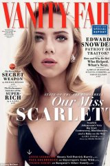Johansson on the cover of Vanity Fair.