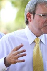 Change of heart: Kevin Rudd changes his stance on gay marriage.