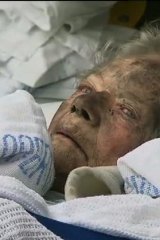 An elderly resident recovers from the trauma of the fire.