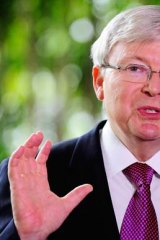 Kevin Rudd says Tony Abbott doesn't have the temperament or experience to handle complex foreign policy issues.