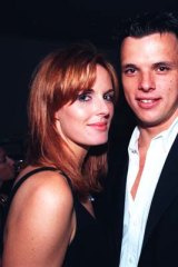 Dawson with then boyfriend Scott Miller in 1997.