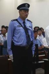 On trial: Chinese politician Bo Xilai in court in Jinan, Shandong province on Thursday.