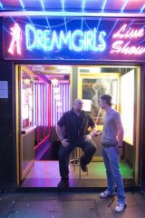 Lucked out: Staff at Kings Cross strip bar, Dream Girls, are concerned about the impact new lockout laws will have on their business