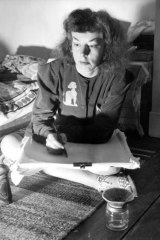 Artist Rosaleen Norton, known as the Witch of Kings Cross, at her home in 1950.