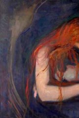 Edvard Munch's Vampire, which featured in a suite of images completed by 1902 dealing with love, anxiety and death.
