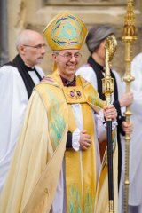 The Most Reverend Justin Welby after his enthronement as Archbishop of Canterbury.