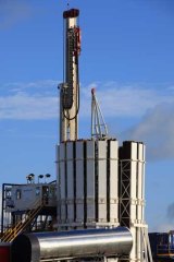 A drilling rig of Cuadrilla Resources near Blackpool, England.
